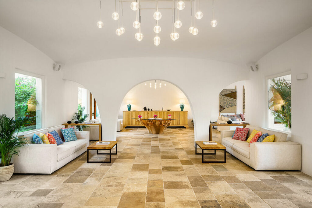 Luxus-Lobby und Design-Interieur Sant'Efis Hotel Pula